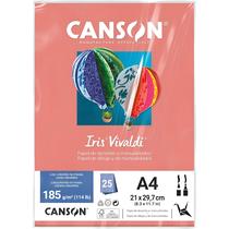 Pct Papel Iris Vivaldi 25fls A4 185gr Canson Escolha a Cor