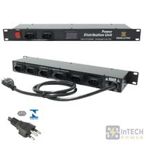 Pdu - unidade de distribuição de energia com voltimetro 10a 127/220v