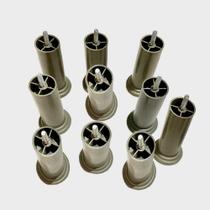 Pé 12cm para Cama Box Cabeceira Sofá C/10 Un + Parafuso