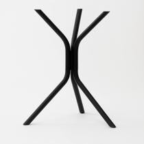 Pé Base De Mesa Metal Tampo Quadrado Redondo Quatro Apoios Vidro Granito Mármore