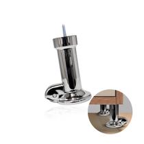 Pé Cama Box 13 Cm Com Rodizio Auxiliar Cromado