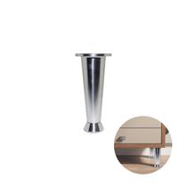 Pé Cônico de Alumínio Polido de 18 Cm Com Regulagem Para Armário Mk Pé Cônico de Alumínio Polido de 18 Cm Com Regulagem Para Armário Mk