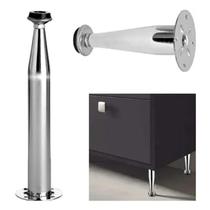 Pé Cônico Regulável 100 Mm Cromado Pé Cônico Regulável 100 Mm Cromado