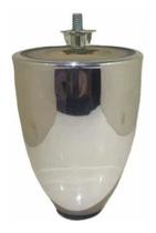 Pé De Aluminio Para Sofás E Moveis Tt, 10 Cm Altura - 4 Pçs