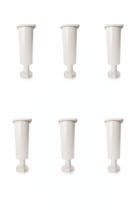 Pé de Armário Branco com Regulador de 13 a 17cm de Cozinha Kit com 9 Unidades Pé de Armário Branco com Regulador de 13 a 17cm de Cozinha Kit com 9 Unidades