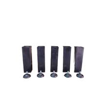 Pé de Armário Preto com Regulador de 12 a 14cm de Cozinha Kit com 7 Unidades Pé de Armário Preto com Regulador de 12 a 14cm de Cozinha Kit com 7 Unidades