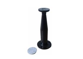 Pé De Armário Távola Alumínio P/móveis 12cm Preto Regulável Pé De Armário Távola Alumínio P/móveis 12cm Preto Regulável