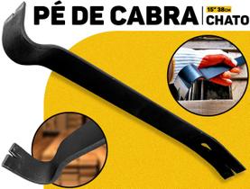 Pé De Cabra Chato 15 Polegadas 38cm Bramix Aço Reforçado P/ Construção E Reforma Demolição Prego E Alavanca Pé De Cabra Chato 15 Polegadas 38cm Bramix Aço Reforçado P/ Construção E Reforma Demolição Prego E Alavanca