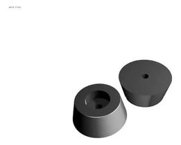 Pé de caixa acustica pequeno pvc 29x10 mm pct/ 4 unidades