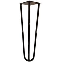 Pé de Ferro Aço Hairpin Legs 30 cm Preto A01 Sofá Móveis Mesa - Inoviza