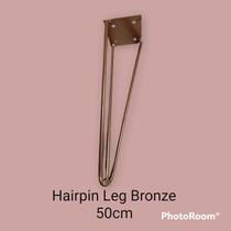 Pé De Ferro Hairpin Legs 30cm Bronze Medcombo