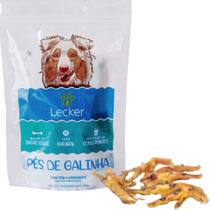 Pé de Galinha Petisco Desidratado Lecker para cães 4 und Pé de Galinha Petisco Desidratado Lecker para cães 4 und