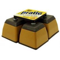 Pé de Geladeira/fogão/freezer Plastico Caramelo