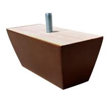 Pé de Madeira Retangular para Sofá 12cm - Mozzelar