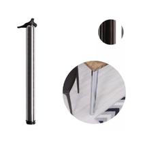 Pé De Mesa Ajustável 73a75cm Aço Cromado Pé De Mesa Ajustável 73a75cm Aço Cromado