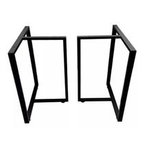 Pé De Mesa Industrial Ferro 75 X 60 Par Eletrostática