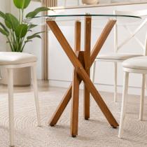 Pé de Mesa Madeira Maciça Jantar Cozinha Design Moderno Fácil Montagem Pé de Mesa Madeira Maciça Jantar Cozinha Design Moderno Fácil Montagem