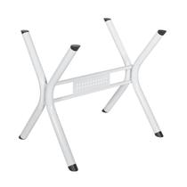 Pé De Mesa Para Mesa Sala De Jantar Cozinha Base 1,20 Aço Reforçada P/ Tampos Pedra Granito Mármore Madeira