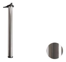 Pe De Mesa Tubular Cromado 60x730mm Com Regulagem