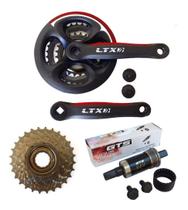 Pe De Vela Ltx Tipo Shimano Catraca Gts 7v Eixo Central Gts