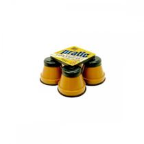 Pe Geladeira/Fogao Plastico Redondo Pratic Caramelo Pe Geladeira/Fogao Plastico Redondo Pratic Caramelo