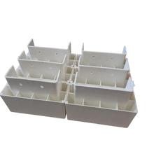 Pé Guarda Roupa Quadrado Plástico Branco + Parafusos