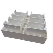 Pé Guarda Roupa Quadrado Plástico Branco + Parafusos