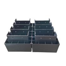 Pé Guarda Roupa Quadrado Plástico Preto + Parafusos