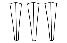 Pé Hairpin Leg 30cm Triplo Armario Cama Mesa Moveis 1/4 Pé Hairpin Leg 30cm Triplo Armario Cama Mesa Moveis 1/4