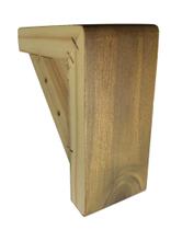 Pé Madeira Canto Imbuía Rústico Sofá 15cm 6cm Kit 4 Pézinhos