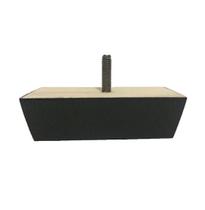 Pé Madeira Retangular Imbuia Sofás Estofados 3cm 11cm Kit 4 Pezinhos