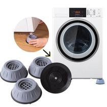 Pé Máquina de Lavar Kit 4 Peças Anti Vibração Almofada Amortecedor Secadora Regulador Geladeira Enxuta Borracha