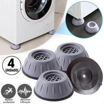 Pé Máquina Lavar Almofada 4pc Anti Vibração