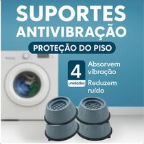 Pé Máquina Lavar Almofada Ajustável 4pc Anti Vibração