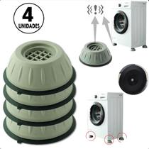 Pé Máquina Lavar Almofada Anti Vibração 4pc Ajustável