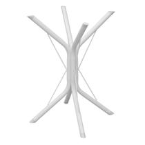 Pé Mesa Base em Aço Reforçada Mesa Redonda Quadrada Branco