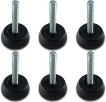 Pé Nivelador M6 Regulável PP - 06Un