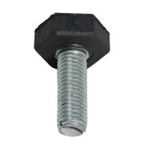 Pé Nivelador para Rack de Piso M12x35 Base de Borracha