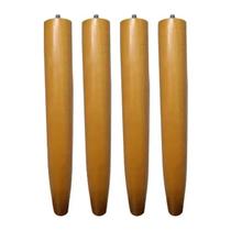 Pé Palito 30cm Madeira Mel Para Sofá, Puff, Poltrona, Namoradeira, Mesas