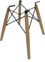 Pé Palito 45cm Base Cadeira Eiffel Charles Eames Eucalipto - Jthome