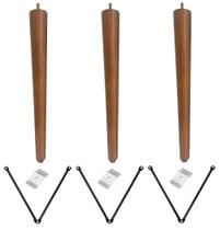 Pe Palito 50cm Chapa Inclinada Suporte V + Parafusos