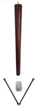 Pe Palito 70cm Chapa Reta Suporte V + Parafusos