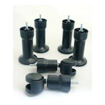 Pé para Cama Box Abs Redondo Kit c/6 Pc Preto ( 011070 ) - Altecnica Pé para Cama Box Abs Redondo Kit c/6 Pc Preto ( 011070 ) - Altecnica