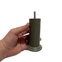 Pé Para Cama Box Pezinho de Cama Baú Casal ou Solteiro 12cm Kit Com 8 Unidades