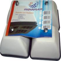 Pé para Geladeira Plástico Quadrado Branco 4 Peças - Comprenet