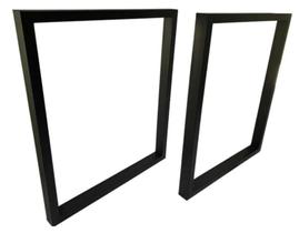 Pé para Mesa em Metalon Par Estiloso e Super Firme