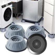 Pé Para Móveis E Máquina Lavar Regulador Anti Vibração Universal - 04 Peças - OI VIDA