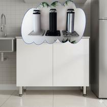 Pé Para Móveis Tubular 10cm Regulável Ajustável Cromado Preto Branco Resistente Com Parafusos Fácil Instalação Para Armário Guarda Roupa Rack Sofá