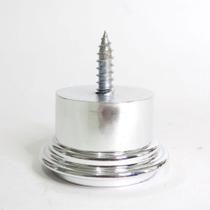 Pé Para Sofá 3,3cm Cromado Redondo Kit 9 unidades - Fenix Mendonça