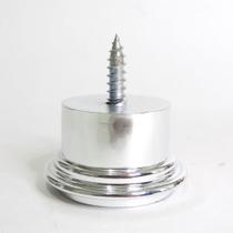 Pé Para Sofá 3,3cm Metalizado Redondo Kit 11 unidades